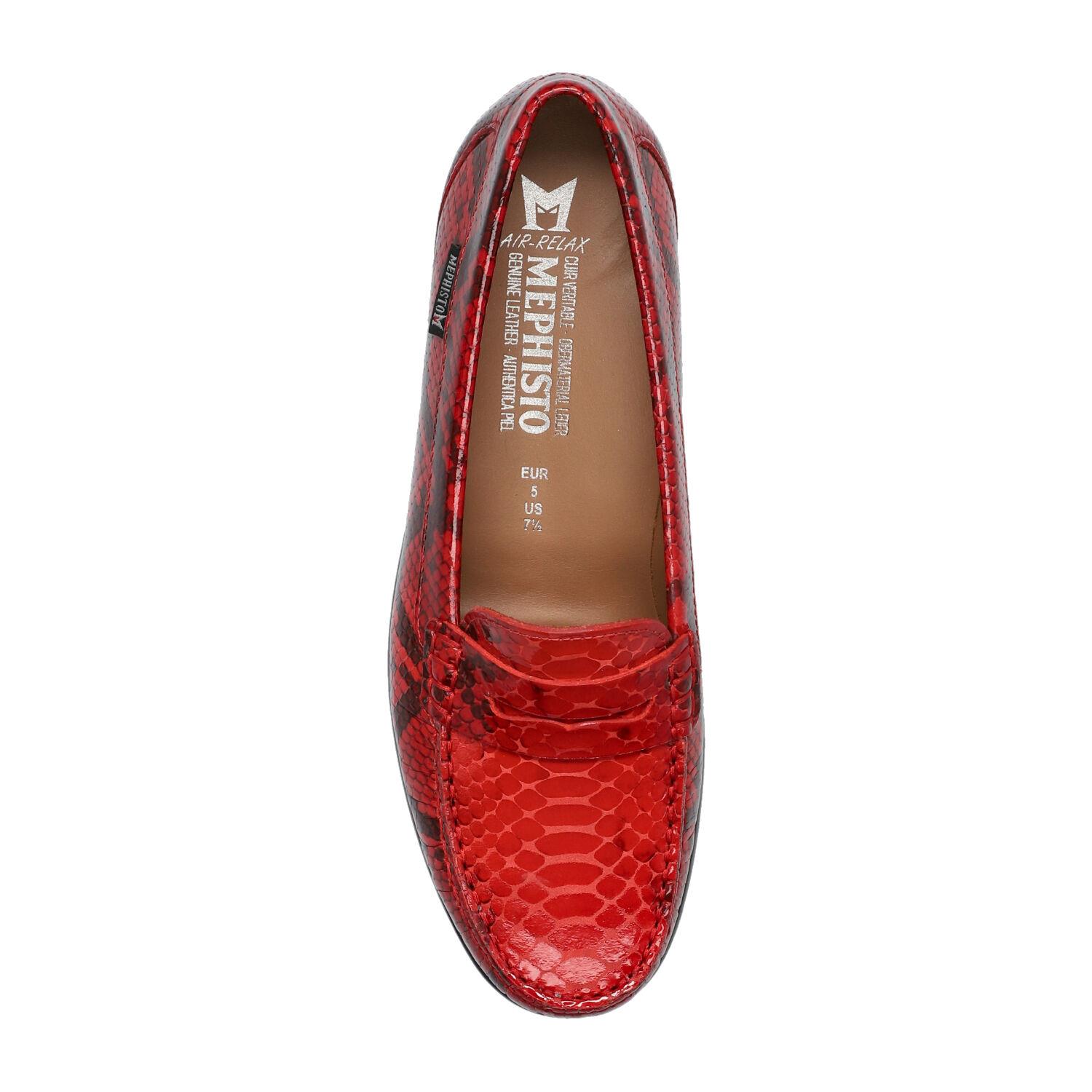 mocassins femme modèle Neda rouge - Mephisto
